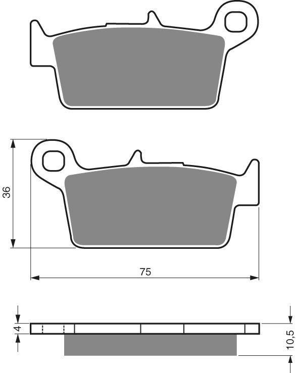 GOLDFREN Jarrupalat 003 Ceramic Carbon S33 - Moottoripyörän jarrupalat - D227792 - 1