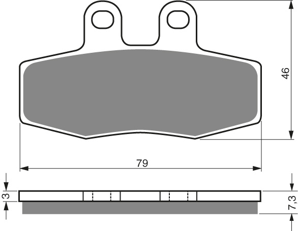 GOLDFREN Jarrupalat 010 Ceramic carbon AD - Moottoripyörän jarrupalat - D227852 - 1