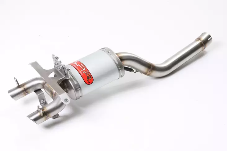 GPR Yamaha Fz6 600-Fazer S1-S2 2004/13 Ghost EC-Approv. slip-on exhaust Titanium - Moottoripyörän äänenvaimentimet - D428882 - 1