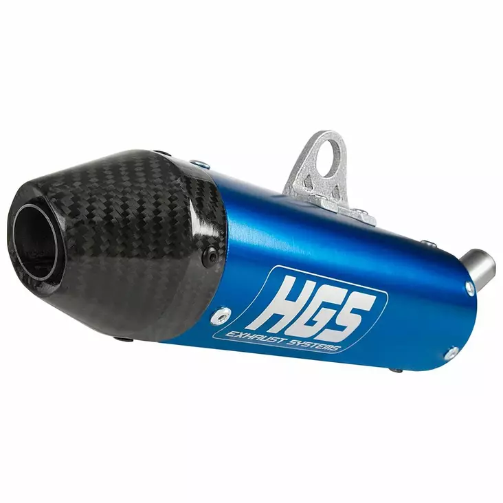 HGS Äänenvaimennin 2T Racing YZ65 18-.. Sininen hiilikuitukärki - Moottoripyörän äänenvaimentimet - D500962 - 1