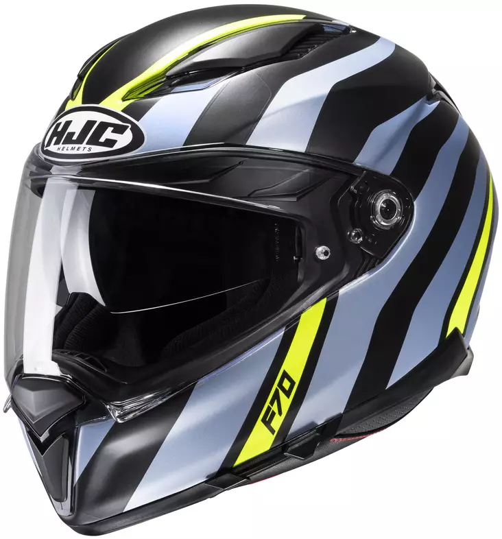 HJC Kypärä F70 Galla Musta/Fluo Keltainen MC3HSF - Umpikypärät - D454282 - 1