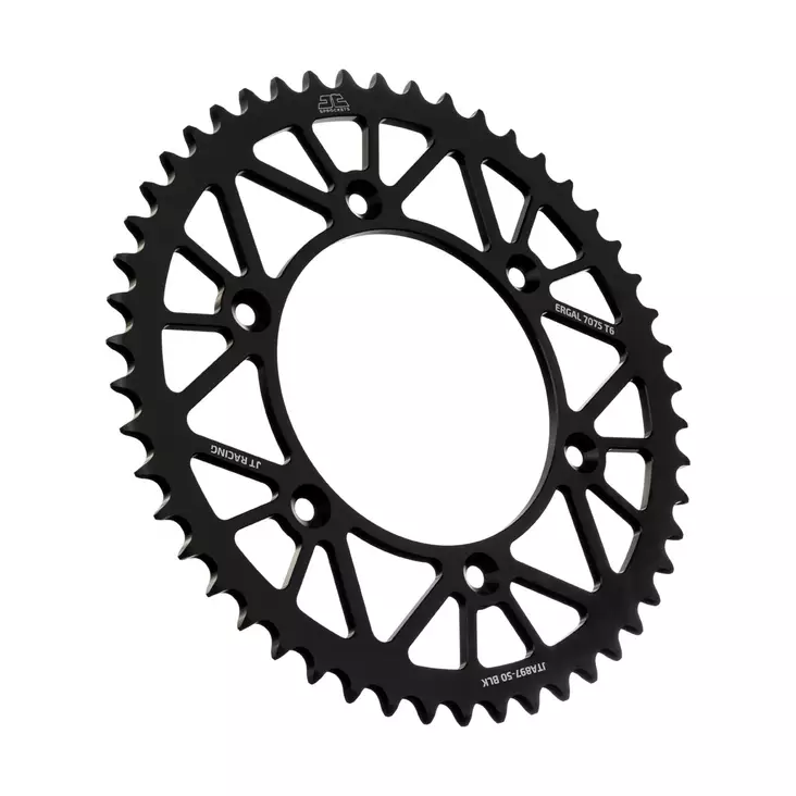 JT Takaratas Alumiini 7075 T6 Musta JTA897.50BLK - Moottoripyörän takarattaat - D433792 - 1