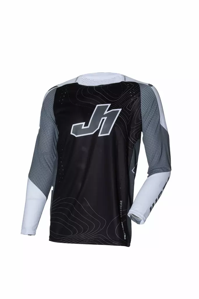 Just1 Paita J-Flex 2.0 Frontier Musta/Valkoinen - Motocross paidat MX - D444942 - 1