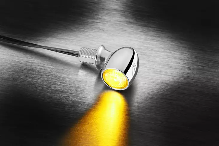 Kellermann Atto® indicator chrome w/ clear glass - Moottoripyörän vilkut - D438842 - 1