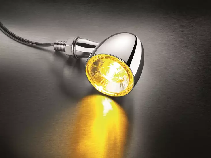 Kellermann Bullet 1000® Extreme chrome with clear glass - Moottoripyörän vilkut - D438912 - 1
