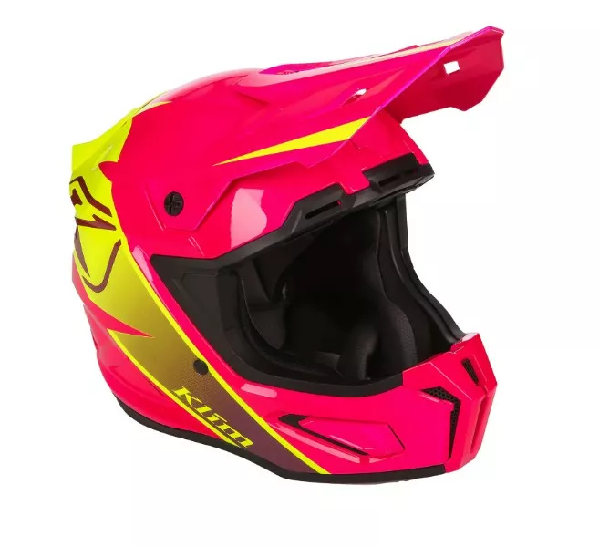 Klim T1 Freeride Kypärä ECE Youth Descent Pink Glow - Offroad-kypärät - 138732 - 1