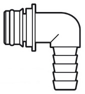Liitin 90° Ø14mm - Veneen LVI - D123902 - 1