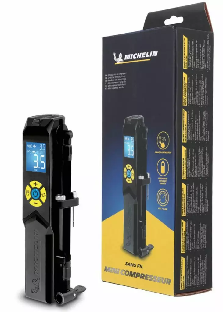 Michelin Ilmapumppu Kannettava - Ladattava USB - Rengastyökalut - D495242 - 1