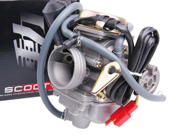 Naraku Kaasutin 24mm Metallikansi Kiina-skootterit 4-T 50cc / Kymco 4-T / SYM - Mopon Kaasuttimet - D79552 - 1