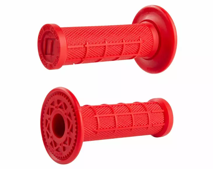 ODI Glue-On Grip Mini-MX Half-Waffle Single-Ply Red - Moottoripyörän kahvakumit - D509942 - 1