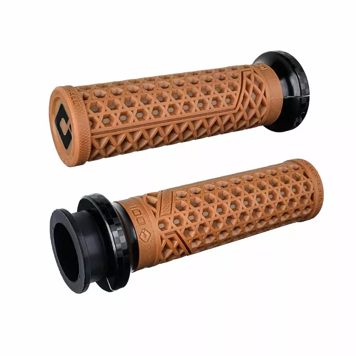 ODI Street Grips V-TWIN Lock-On VANS Signature-Indian TBW GUM RUBBER/Black Che - Moottoripyörän kahvakumit - D510222 - 1