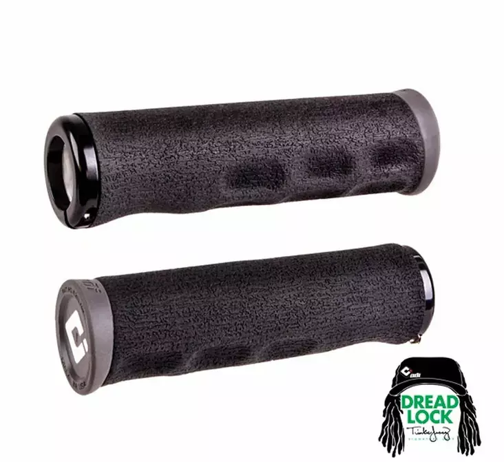 ODI Tinker Juarez-Dread Lock E-MTB Grip 130mm Black/Black - Moottoripyörän kahvakumit - D510232 - 1