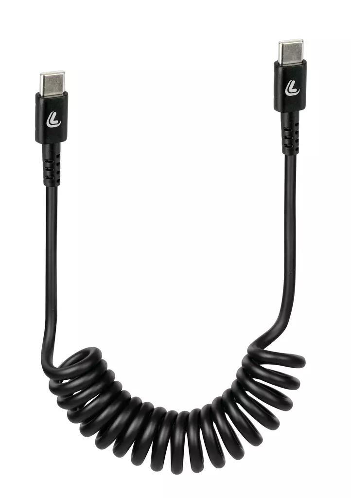 Optiline Usb-C to Usb-C 1M Recoile Cable 38707 - Moottoripyörän matkapuhelintarvikkeet - D449312 - 1