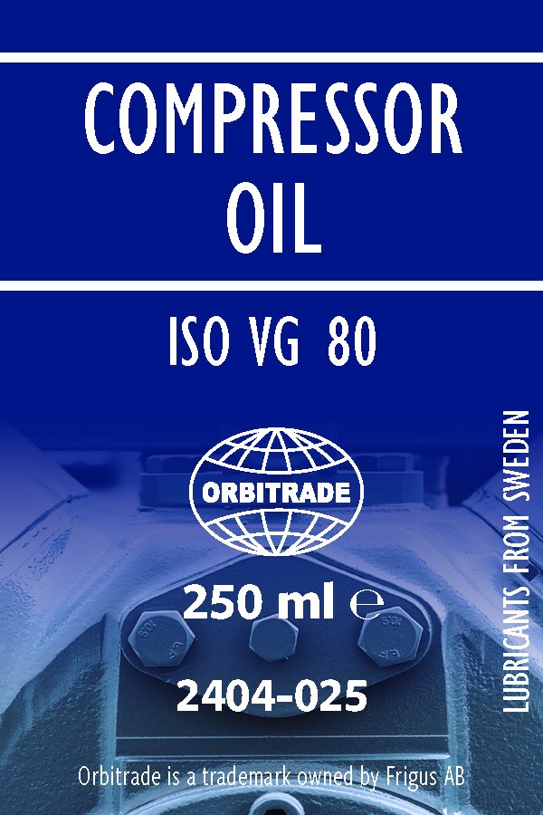 Orbitrade Compressor oil ISO VG 80 250ml - Marineöljyt & lisäaineet - D235462 - 1