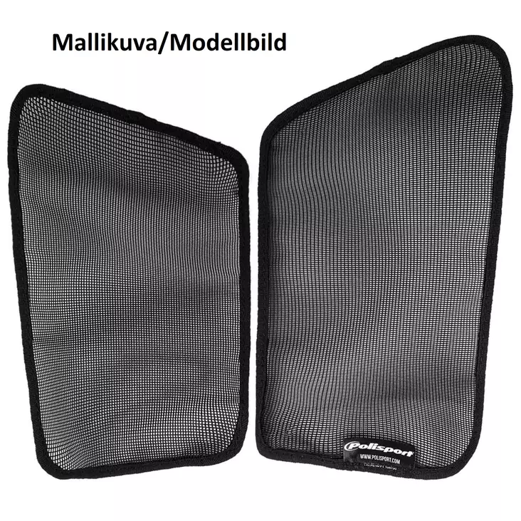 Polisport Mesh radiator louvers CR125/250 (2004) black (20) - Moottoripyörän jäähdyttimen suojat - D344472 - 1