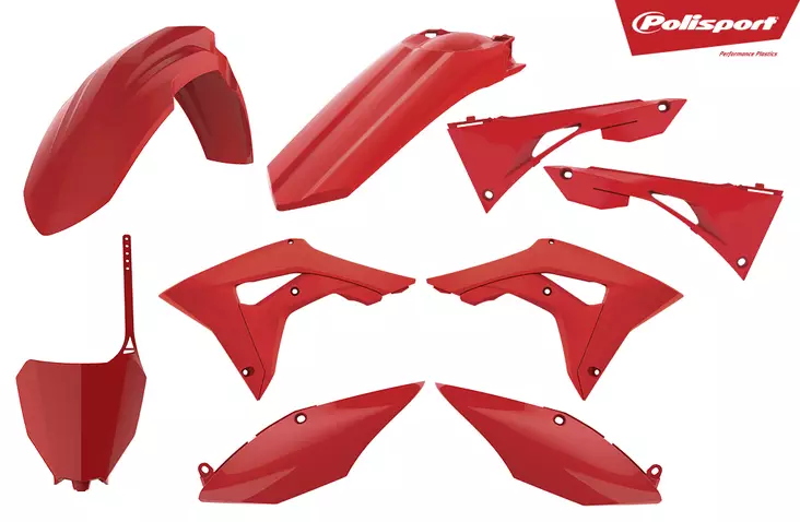 Polisport plastic kit CRF450 17-20 CRF250R 18-21 Punainen (1) - Moottoripyörän muovisarjat - D212382 - 1