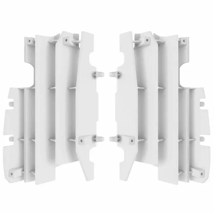 Polisport Radiator louvers CR125/250 05/07 White (20) - Moottoripyörän jäähdyttimen suojat - D344432 - 1