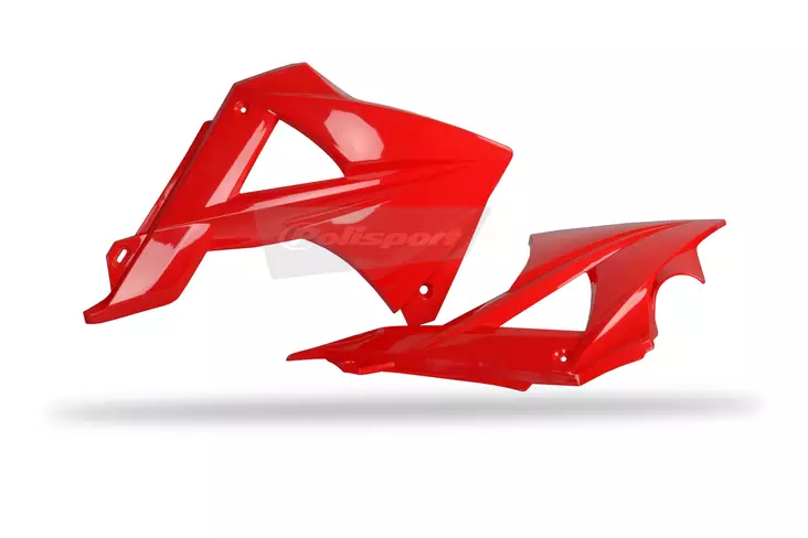 Polisport Radiator Scoops GasGas EC/EC-E125/200/250/300/450FSE(10-11) red (6) - Moottoripyörän jäähdyttimen suojat - D345772 - 1