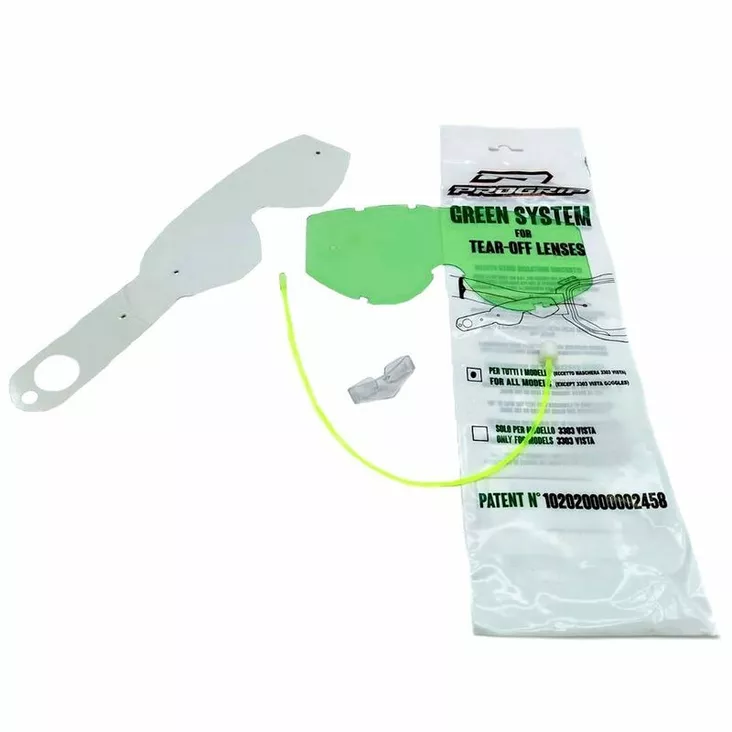 Progrip Green System Universal Tear off Goggle - Ajolasien linssit & varaosat - D563062 - 1
