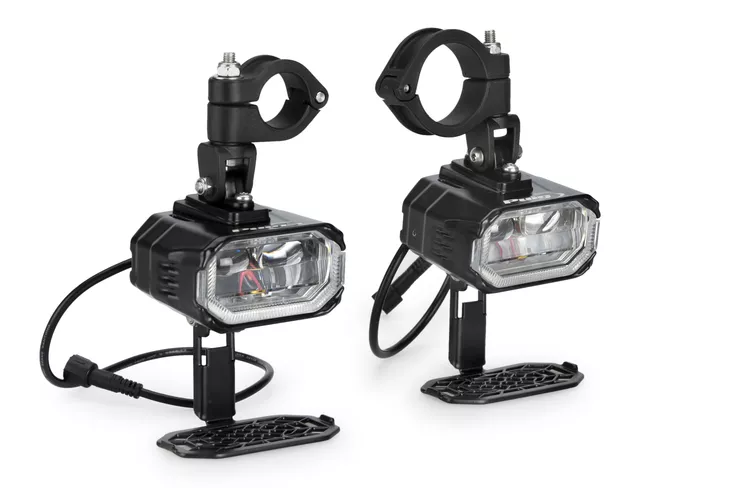 Puig Approved Mist Auxiliary Lights Set + Clamps - Moottoripyörän moottorin suojakopat - D539712 - 1