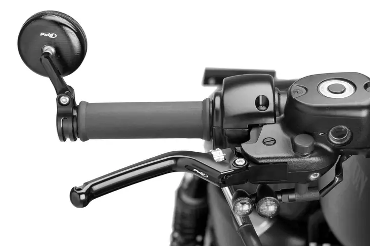 Puig Brake Lever Custom Black Selector C/Silver - Moottoripyörän vivut ja vivunrungot - D303302 - 1