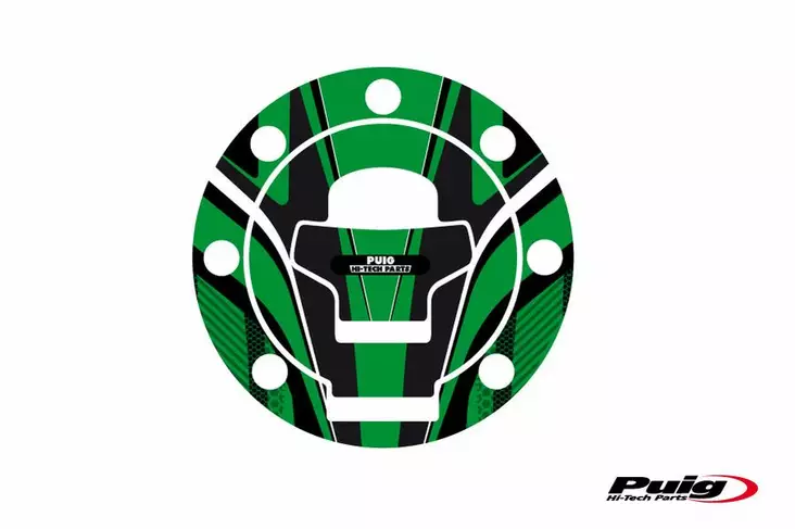 Puig Fuel Cap Cover Radical Suzuki 96-02 C/Green - Moottoripyörän tarrasarjat - D299512 - 1