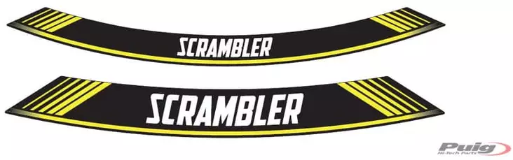 Puig Kit 8 Rim Strips Scrambler C/Yellow - Moottoripyörän vanneteipit - D302002 - 1