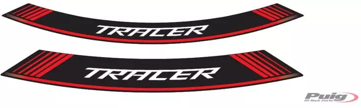 Puig Kit 8 Rim Strips Tracer C/Red - Moottoripyörän vanneteipit - D302332 - 1