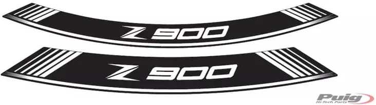 Puig Kit 8 Rim Strips Z900 C/White - Moottoripyörän vanneteipit - D302322 - 1