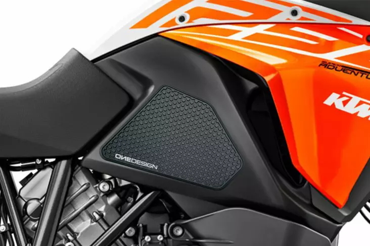 Puig Lateral Tank Pads Ktm C/Black - Moottoripyörän tankinsuojat - D337472 - 1