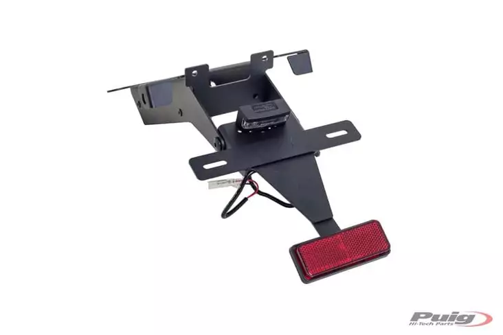 Puig License Support Ducati Monster 696 08'-14'C/Black - Moottoripyörän kilven kiinnikket - D298262 - 1