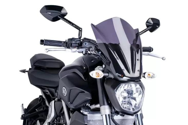 Puig New Gen Touring Screen Yamaha Mt07 14'-17' C/Dark - Moottoripyörän tuulisuojat - D300502 - 1