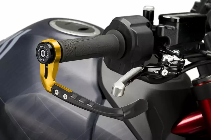 Puig Protector Brake Lever Raw C/Gold - Moottoripyörän käsisuojat - D510922 - 1