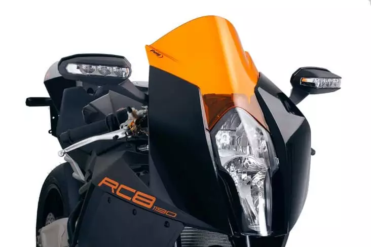 Puig Racing Screen Ktm 1190 Rc8 08'-17'/ 1190R 08'-17' - Moottoripyörän tuulisuojat - D298382 - 1