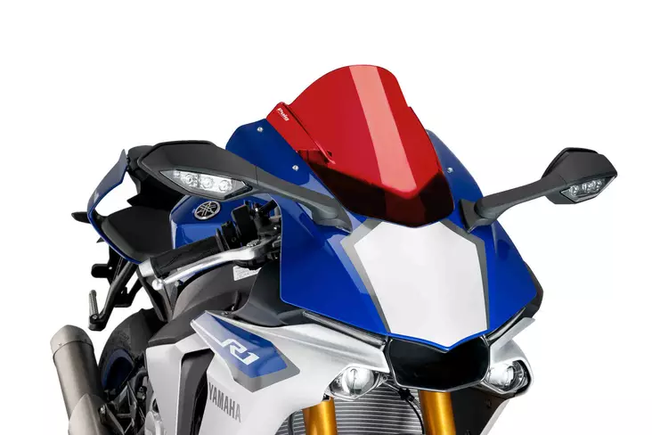Puig Racing Screen Yamaha Yzf-R1 15'-19' C/Red - Moottoripyörän tuulisuojat - D301062 - 1