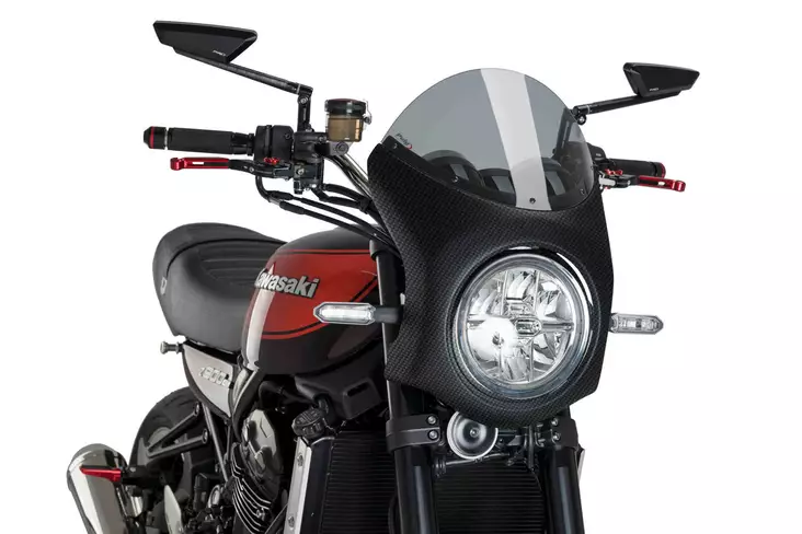 Puig Semifairing C/Carbon Look Kawasaki Z900Rs 18' C/Sm - Moottoripyörän katteet & tuulenohjaimet - D302802 - 1