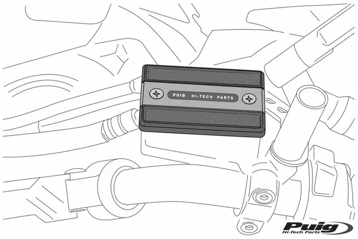 Puig Tank Brake Fluid Suzuki Katana C/Red - Moottoripyörän jarrunestesäiliöt - D338002 - 1