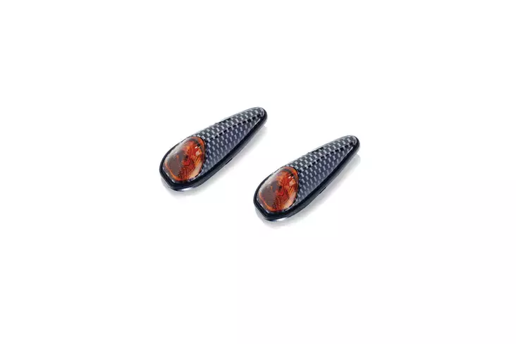 Puig Turn Light Full Speed C/Carbon Cristal Orange - Moottoripyörän vilkut - D296732 - 1