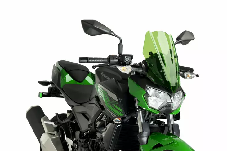 Puig Wind. New Generation Kawasaki Z400 19' C/Green - Moottoripyörän tuulisuojat - D338112 - 1