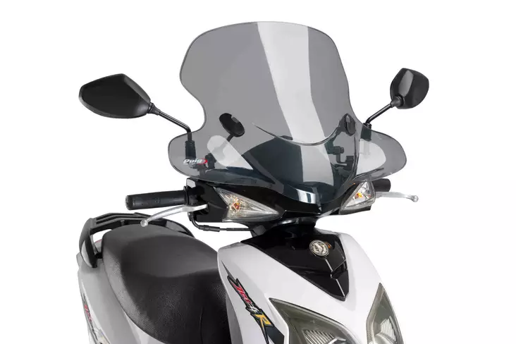 Puig Windshield Ciiy Touring Sym Jet4 50R/125 C/Smoke - Moottoripyörän tuulisuojat - D338202 - 1