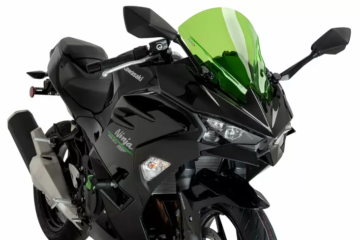 Puig Z-Racing Screen Kawasaki Ninja 500 Se 24' C/Green - Moottoripyörän tuulisuojat - D511112 - 1