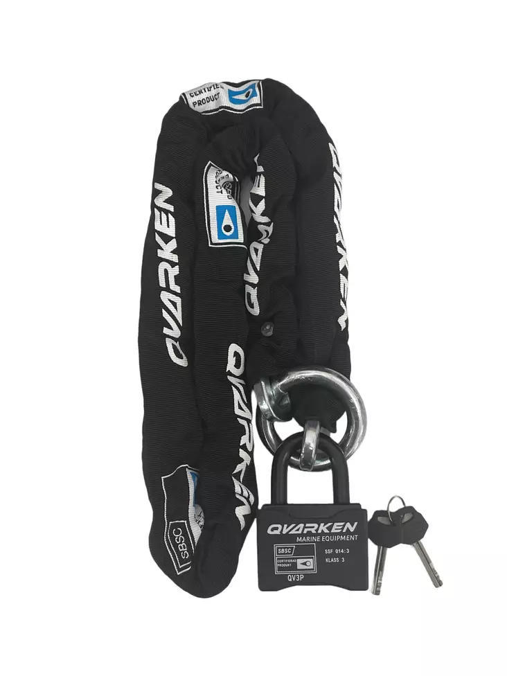 Hyper Lukituspaketti ketju+lukko Luokka 3 1.5m - Vene lukkoja - D451752 - 1