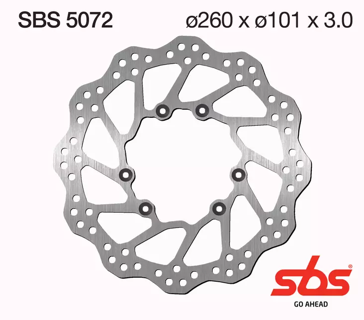 Sbs Jarrulevy Standard - Moottoripyörän jarrulevyt - D241702 - 1