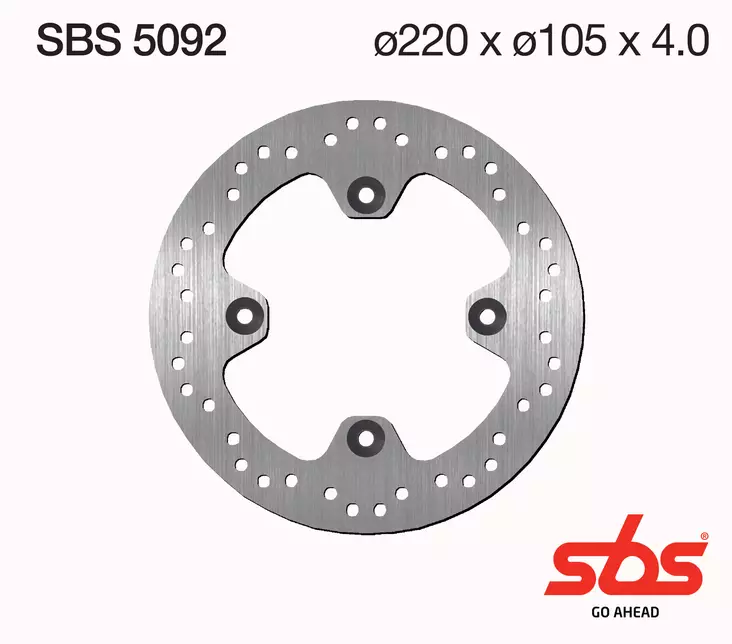 Sbs Jarrulevy Standard - Moottoripyörän jarrulevyt - D241722 - 1