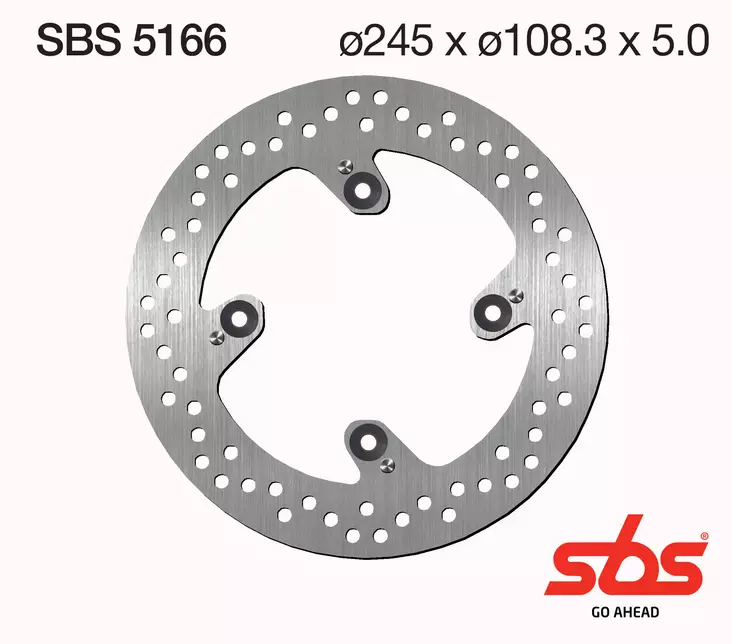Sbs Jarrulevy Standard - Moottoripyörän jarrulevyt - D241782 - 1