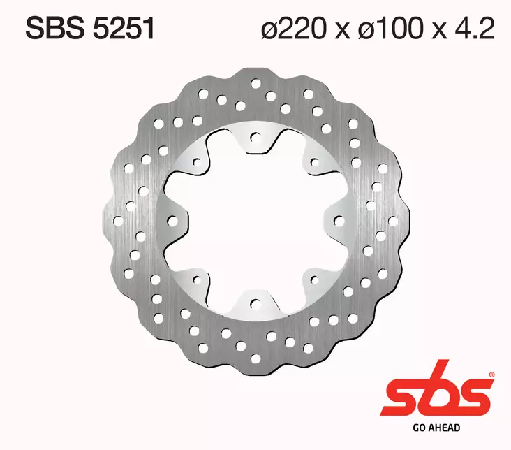 Sbs Jarrulevy Standard - Moottoripyörän jarrulevyt - D241852 - 1