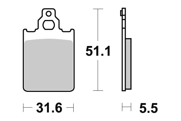 Sbs Jarrupalat Ceramic - Moottoripyörän jarrupalat - D220852 - 1