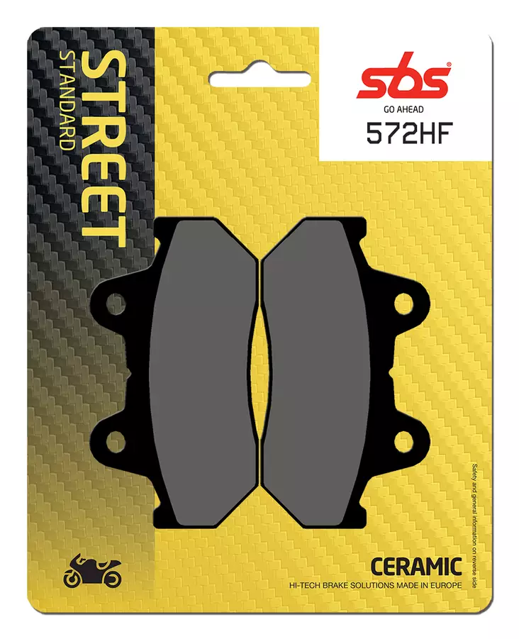 Sbs Jarrupalat Ceramic - Moottoripyörän jarrupalat - D2552 - 1