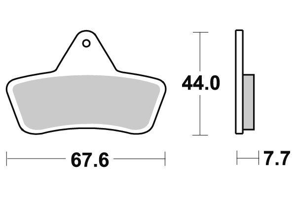 Sbs Jarrupalat Racing Sintered - Moottoripyörän jarrupalat - D220922 - 1