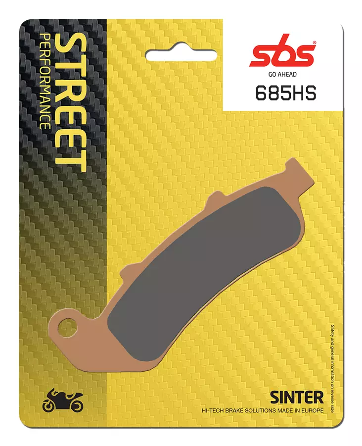 Sbs Jarrupalat Sintered - Moottoripyörän jarrupalat - D2712 - 1